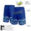 Custom Royal Old Gold 3D Pattern Fish In The Sea Authentic Basketball Shorts - Image 2