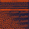 Custom Navy Orange 3D Pattern Design Leopard Print Fade Fashion Authentic Baseball Jersey - Image 4