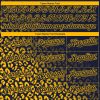 Custom Navy Gold 3D Pattern Design Leopard Print Fade Fashion Authentic Baseball Jersey - Image 4