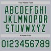 Custom Gray Green-White Line Authentic Baseball Jersey - Image 5