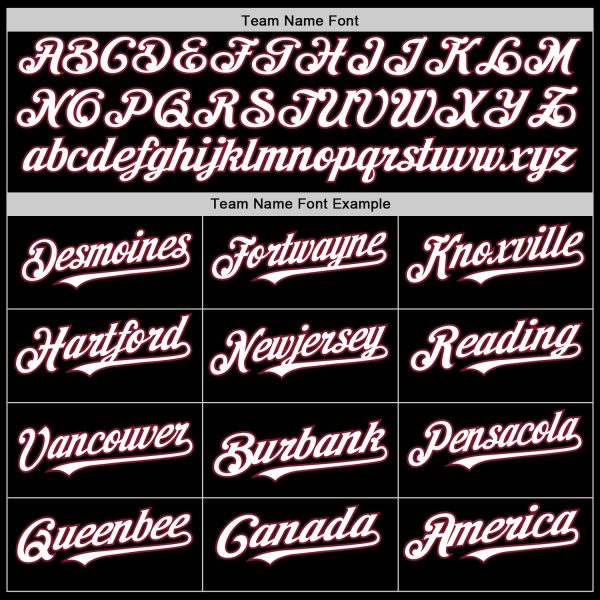 Custom Black White-Crimson Mesh Authentic Throwback Baseball Jersey - Image 4