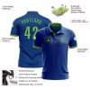Custom Royal Neon Green Performance Golf Polo Shirt - Image 3