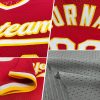 Custom Gray Royal-White Authentic Throwback Baseball Jersey - Image 2