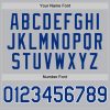 Custom Gray Royal-White Authentic Throwback Baseball Jersey - Image 5