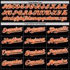 Custom Black Orange-White Bomber Full-Snap Varsity Letterman Hoodie Jacket - Image 4