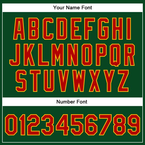 Custom Green Red-Gold Christmas 3D Bomber Full-Snap Varsity Letterman Jacket - Image 7