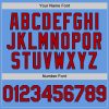 Custom Light Blue Red-Navy Mesh Authentic Throwback Baseball Jersey - Image 5