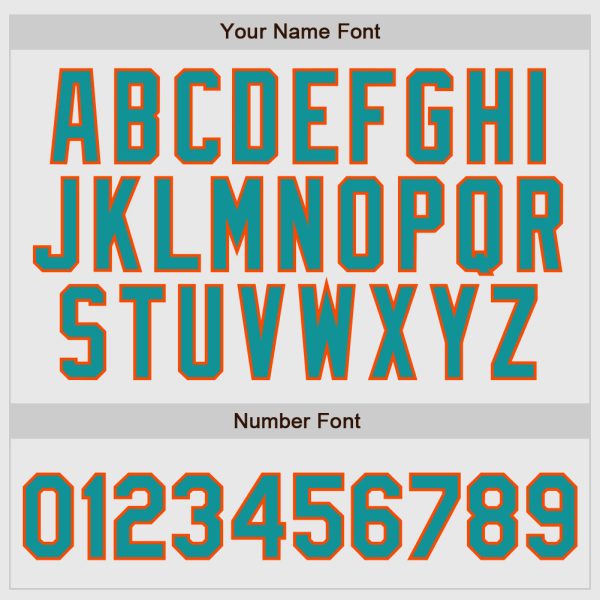 Custom White Aqua Pinstripe Aqua-Orange Authentic Raglan Sleeves Baseball Jersey - Image 4