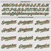 Custom White Aqua Pinstripe Aqua-Orange Authentic Raglan Sleeves Baseball Jersey - Image 5