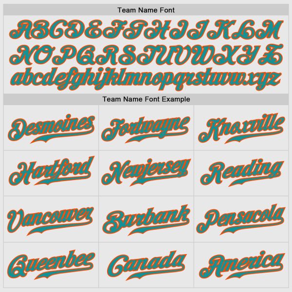 Custom White Aqua Pinstripe Aqua-Orange Authentic Raglan Sleeves Baseball Jersey - Image 5