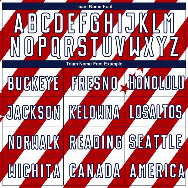 Custom Red White-Navy Vintage American Flag Sublimation Soccer Uniform Jersey - Image 5