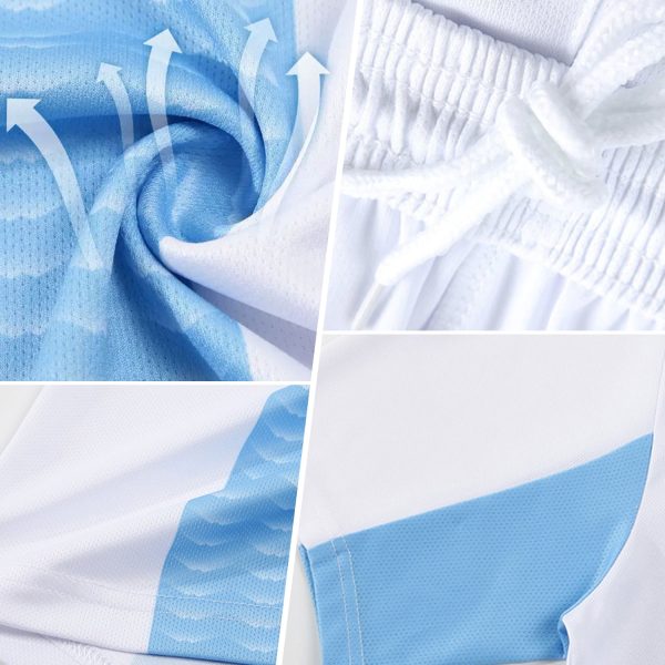 Custom Black Red-White Lightning Sublimation Soccer Uniform Jersey - Image 3