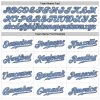 Custom White Light Blue-Steel Gray Authentic Sleeveless Baseball Jersey - Image 3