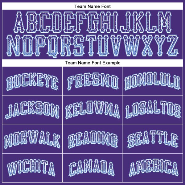 Custom Purple Light Blue-White Authentic Drift Fashion Baseball Jersey - Image 4